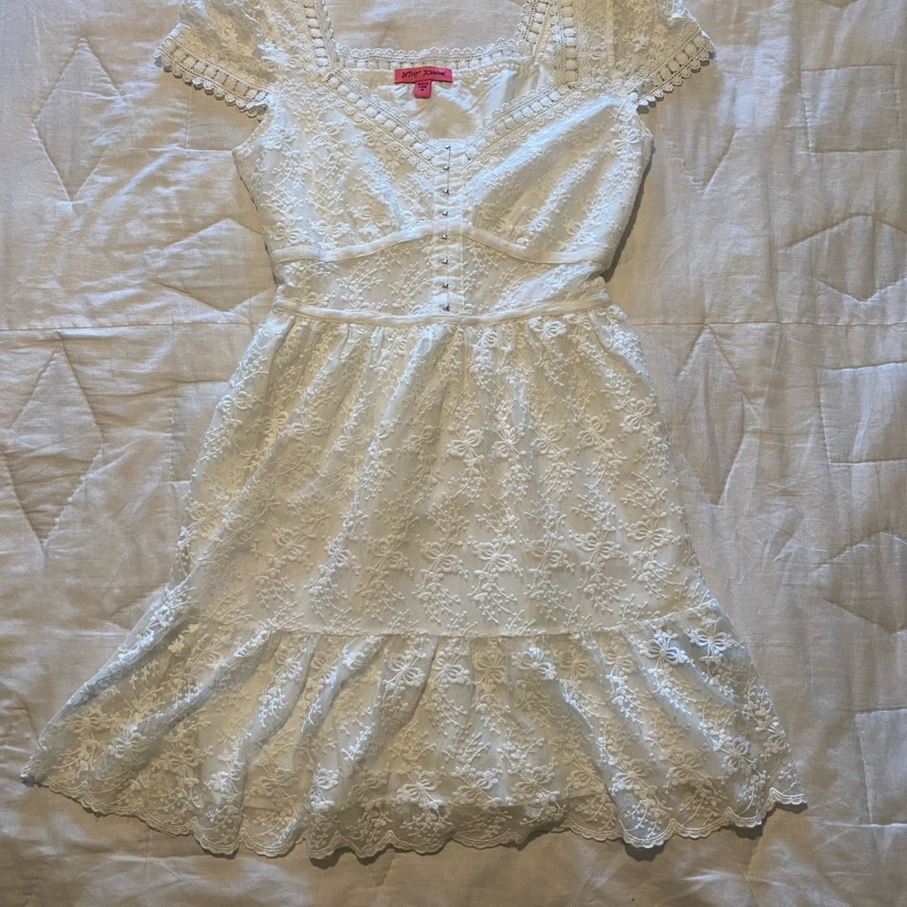 Betsey Johnson - Jessica Lace Mini Dress - Picture 3 of 6